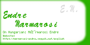 endre marmarosi business card